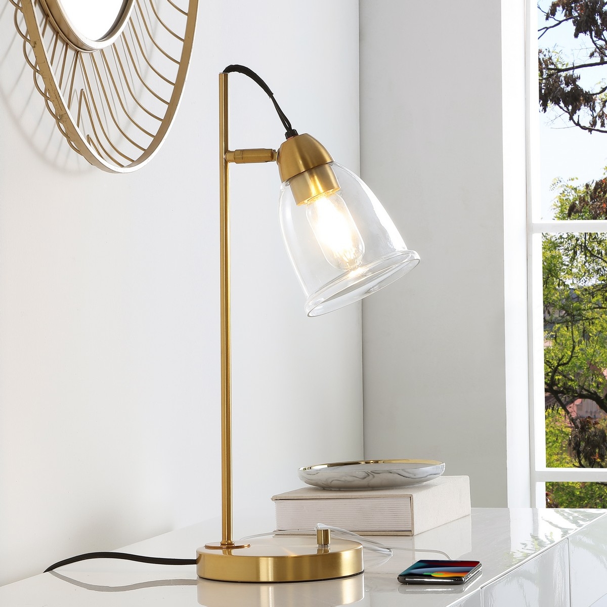 Gibson Table Lamp - Gold - Safavieh - Image 1