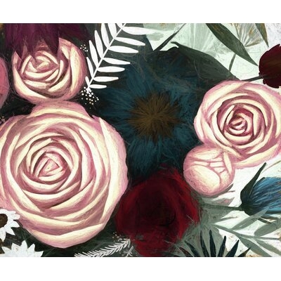 Large Floral Pattern - Wrapped Canvas Painting Print - Image 0