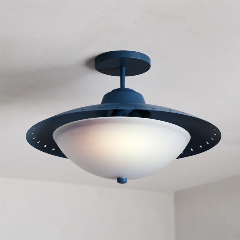 Astro Star Kids Semi-Flush Mount Ceiling Light - Image 3