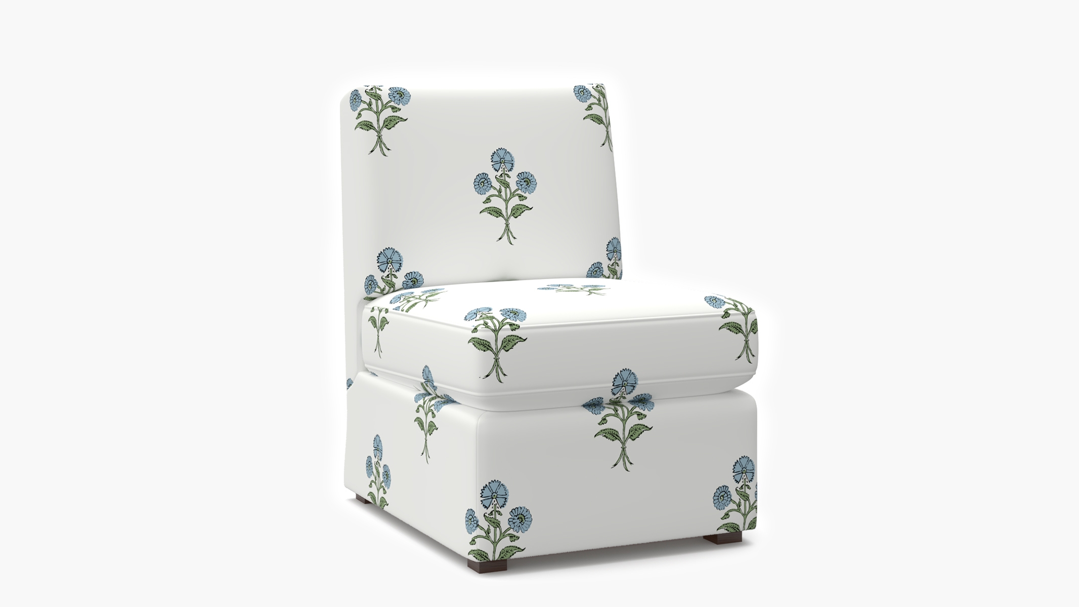Classic Slipper Chair, Blue Delphine - Image 1