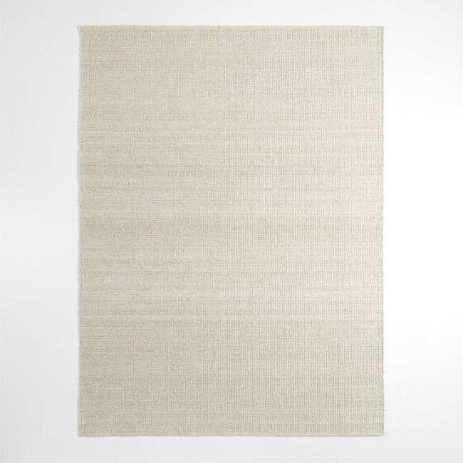 Andalucia Performance Handwoven Sand Beige Area Rug 6'x9' - Image 0