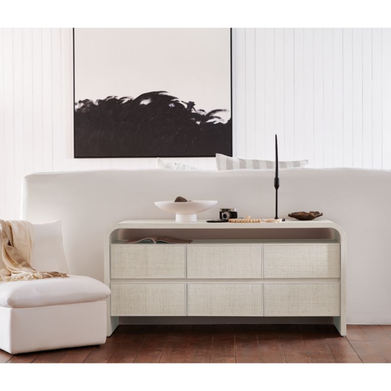 Rica Grasscloth 6-Drawer Dresser by Leanne Ford - Image 3