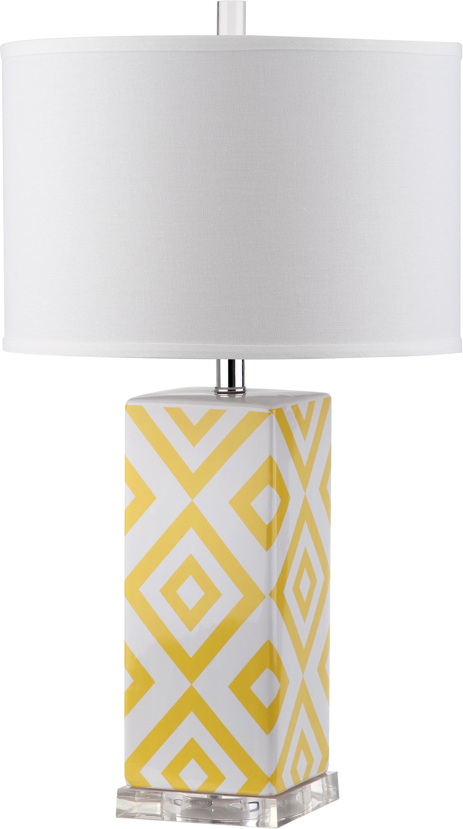 Diamonds 27-Inch H Table Lamp - Yellow - Safavieh - Image 1
