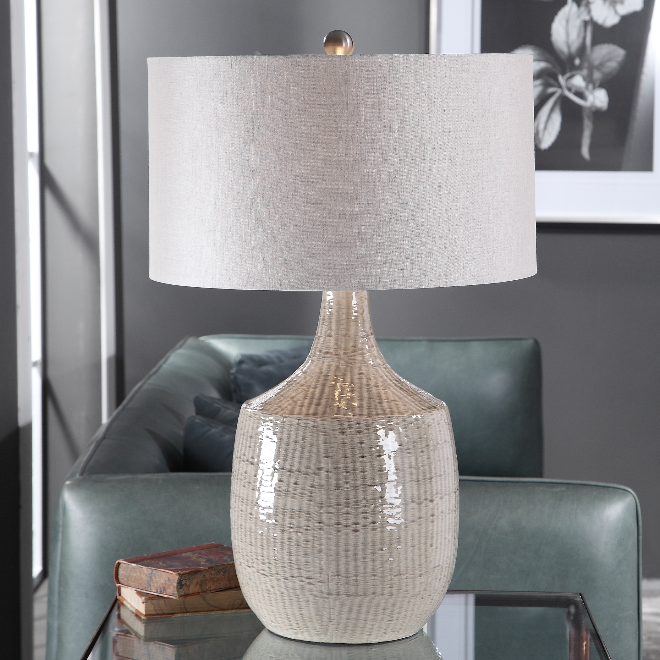 Felipe Gray Table Lamp - Image 0