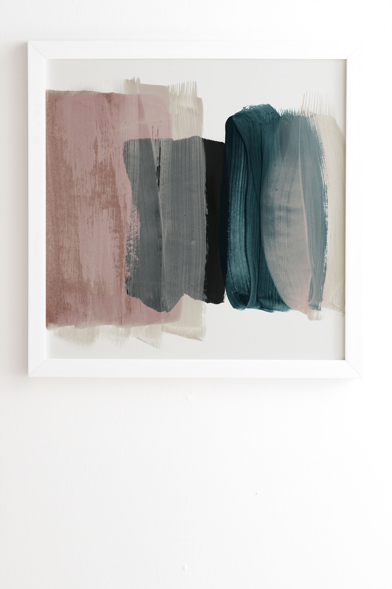 Minimalism 1 by Iris Lehnhardt - Framed Wall Art Basic White 11" x 13" - Image 1