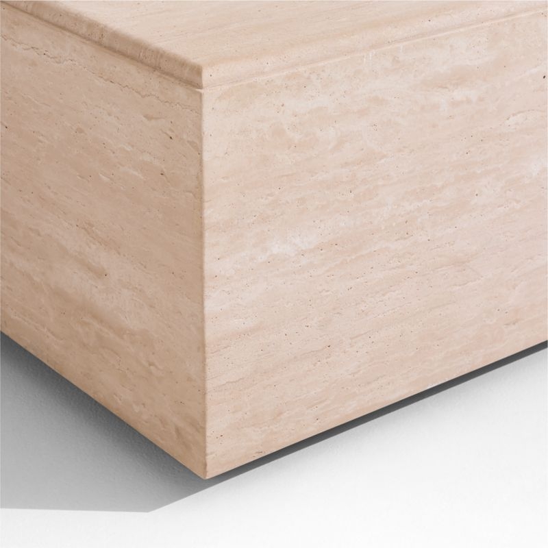 The Parker 54" Stone Outdoor Coffee Table by Jake Arnold - Image 1