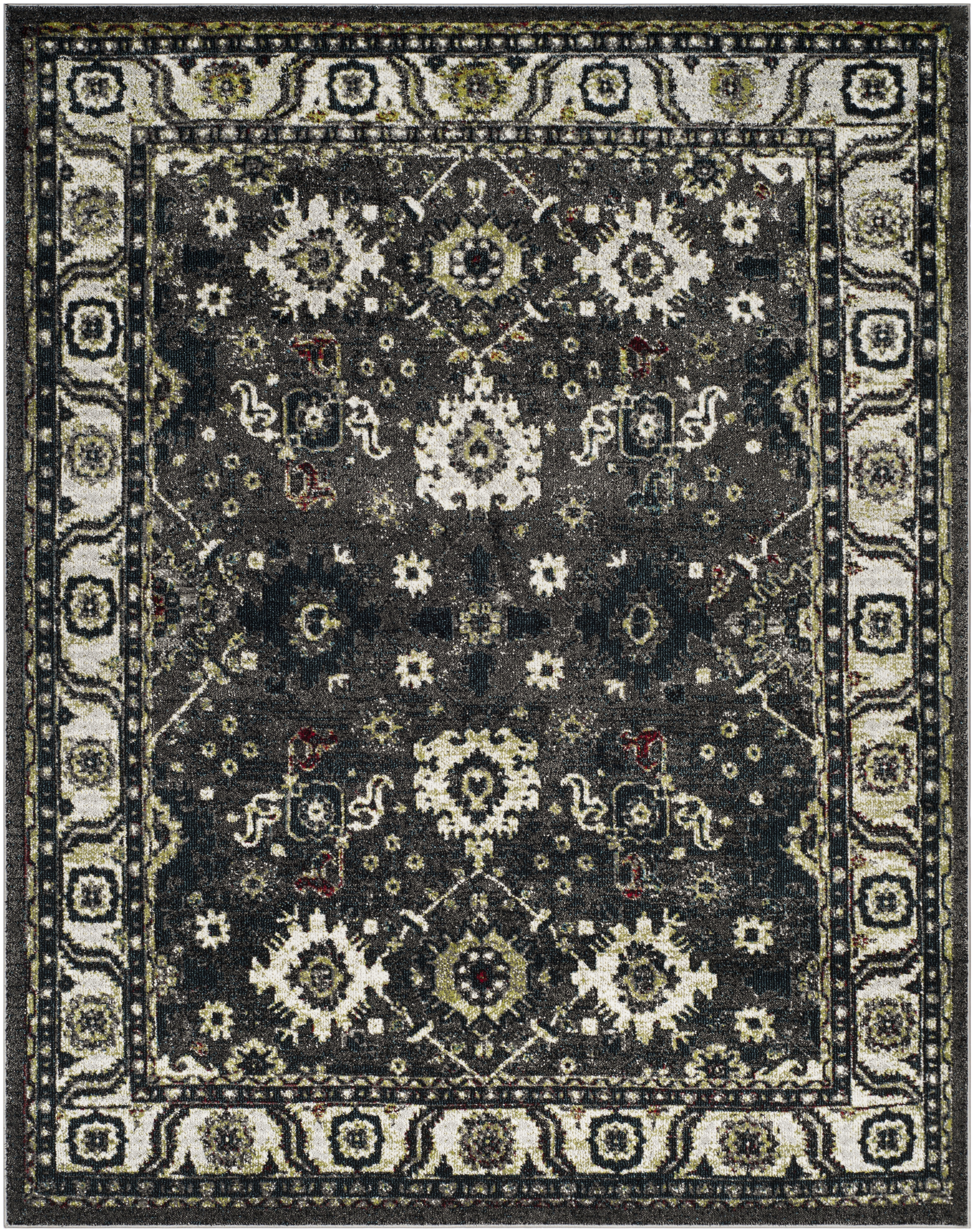 Arlo Home Woven Area Rug, VTH214M, Dark Grey/Ivory,  9' X 12' - Image 0