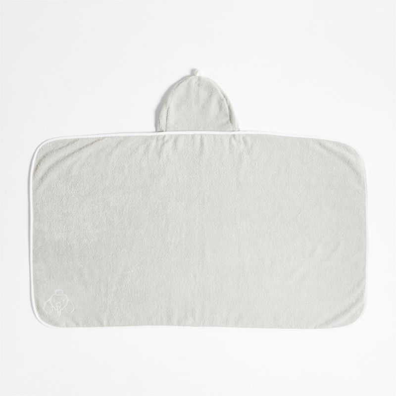 Nachi 100% Organic Cotton Grey Hooded Kids Towel - Image 3