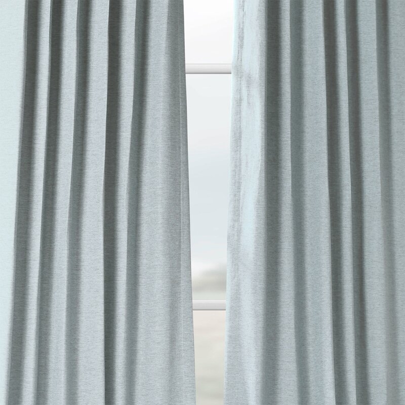 Freemansburg Room Darkening Rod Pocket Single Curtain Panel, Gulf Blue, 50" x 96" - Image 10