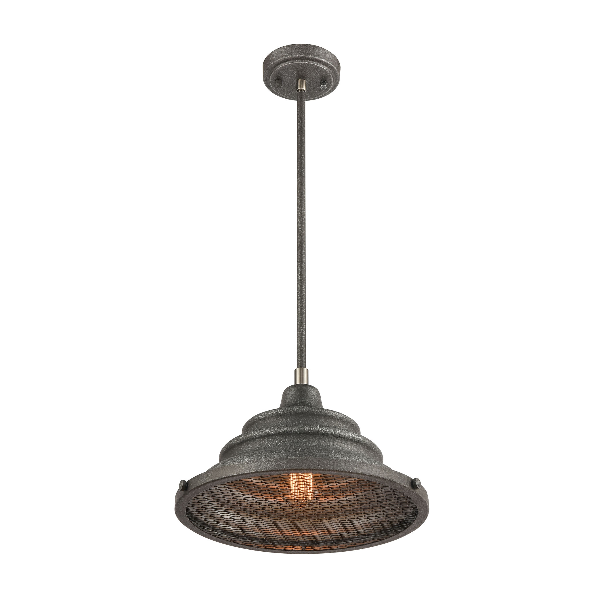 Carbondale 14'' Wide 1-Light Pendant - Slate Mist - Image 1