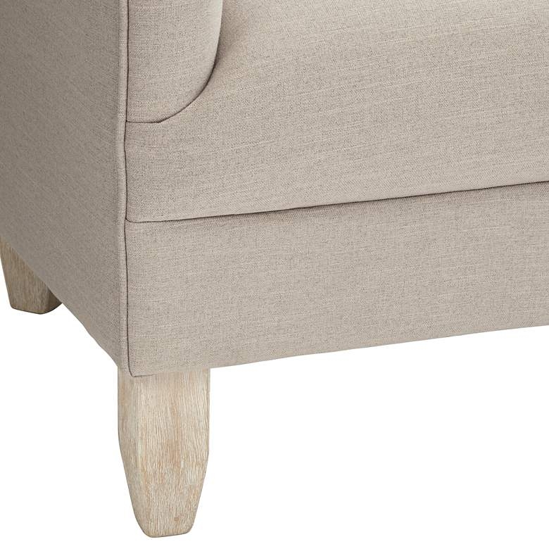 Mallow Beige Linen Accent Chair - Image 5
