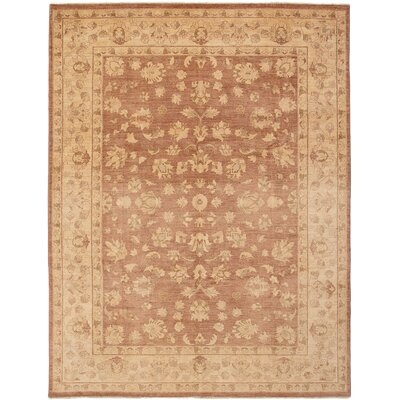 One-of-a-Kind Iolanthe Hand-Knotted 2010s Chobi Copper/Cream 9'1" x 12' Wool Area Rug - Image 0