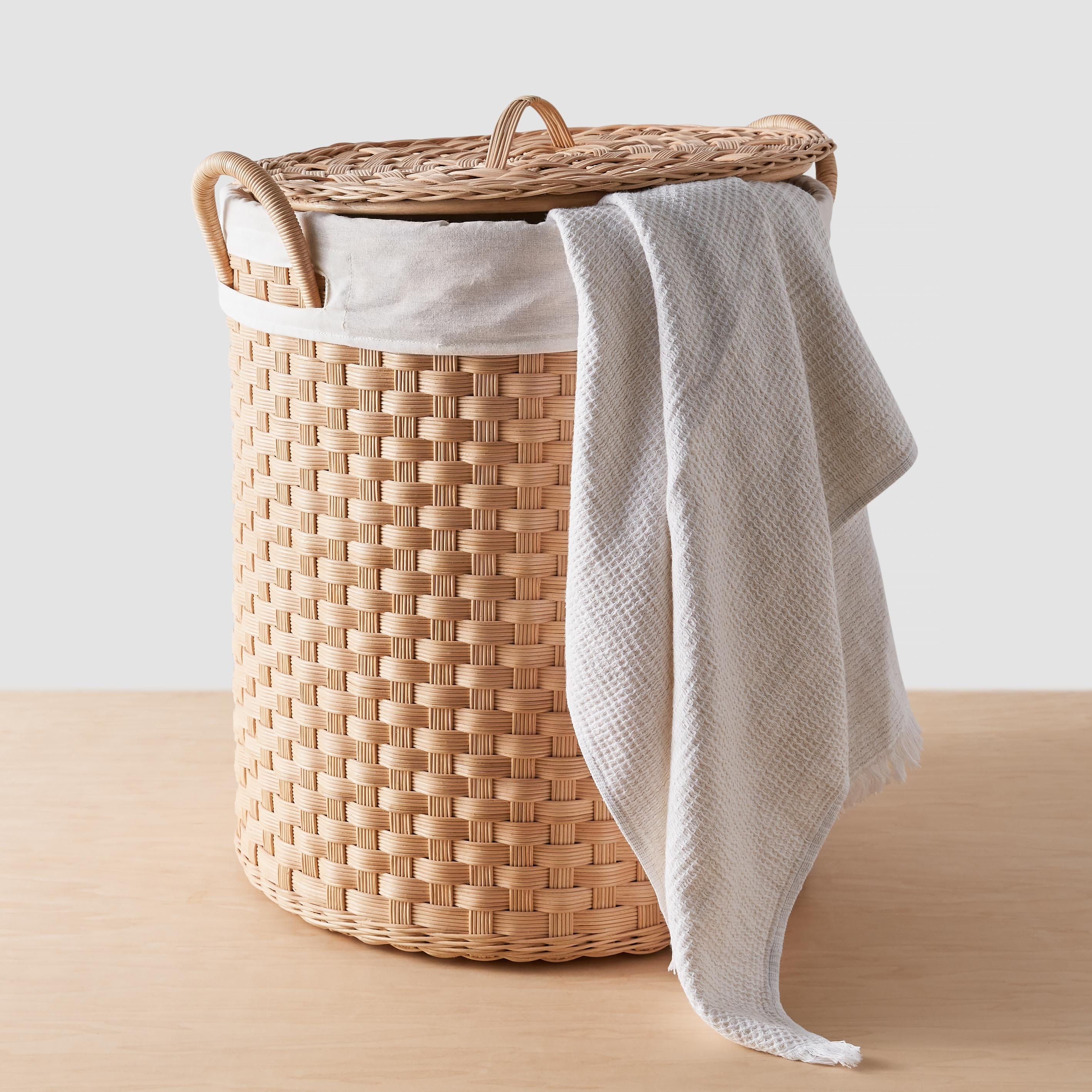 The Citizenry Kawi Wicker Storage Basket | Large | Tan/Beige - Image 3