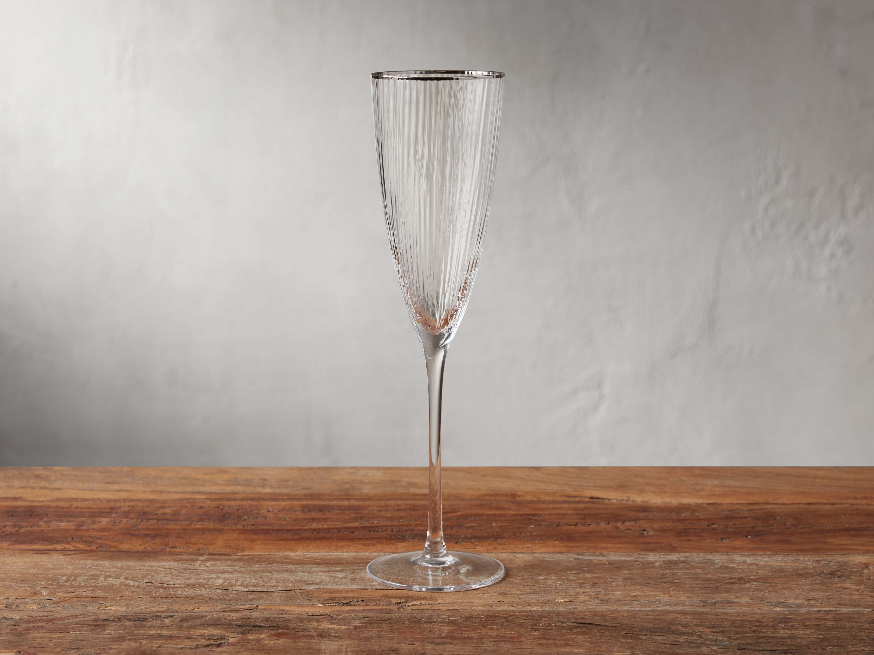 Anisa Champagne Glasses (Set Of 4) in Silver  Platinum - Image 0