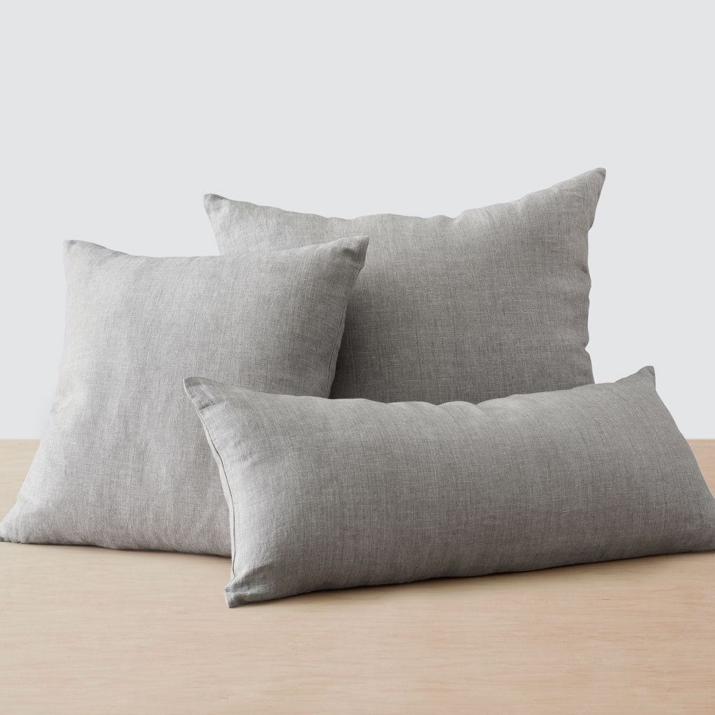 The Citizenry Prisha Linen Pillow | 20" x 20" | Olive - Image 1