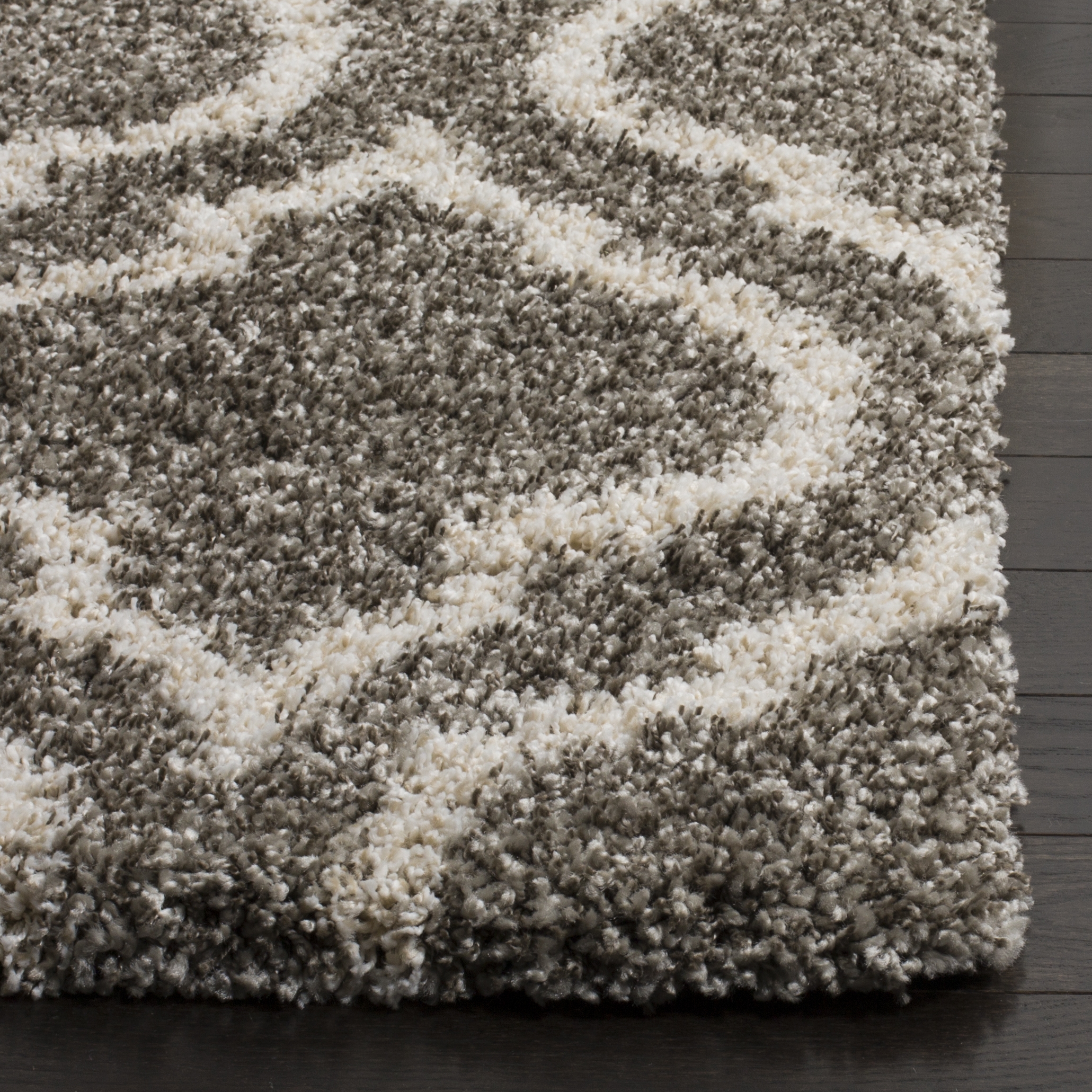 Arlo Home Woven Area Rug, SGH284B, Grey/Ivory,  7' X 7' Square - Image 1