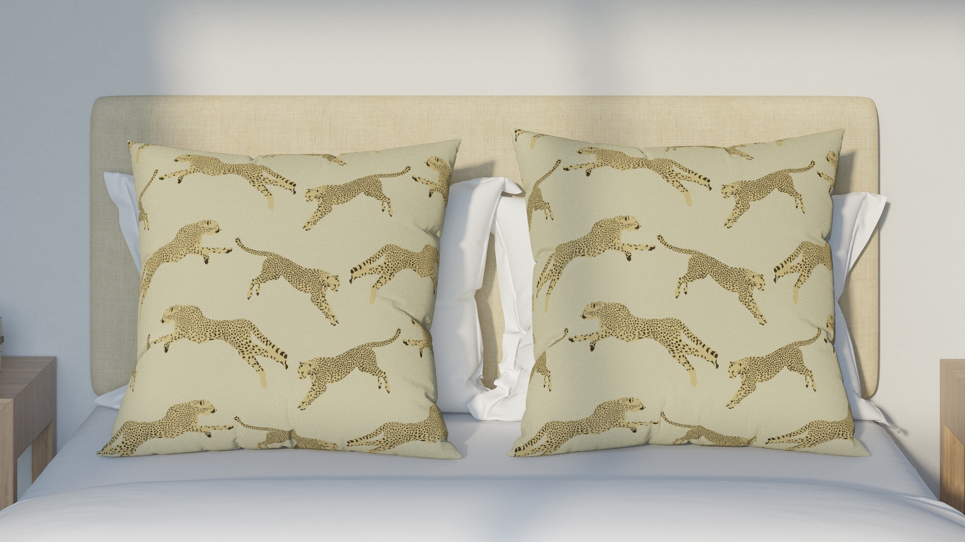 Throw Pillow 26", Desert Cheetah, 26" x 26" - Image 2