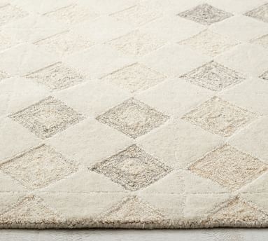 Lin Tufted Wool Rug, 8' x 10', Ivory Multi - Image 2