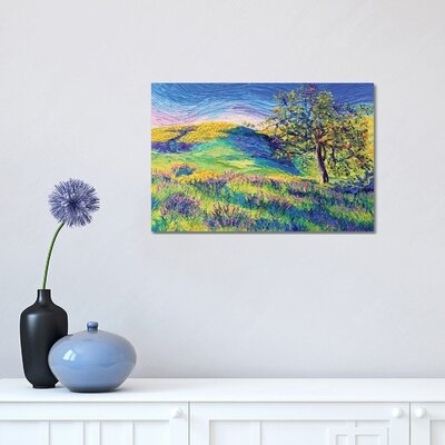 Wild Flower Hill by Eryn Tehan - Wrapped Canvas Gallery-Wrapped Canvas Giclée - Image 0