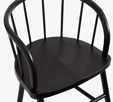 Captains Dining Armchair, Black - Image 1