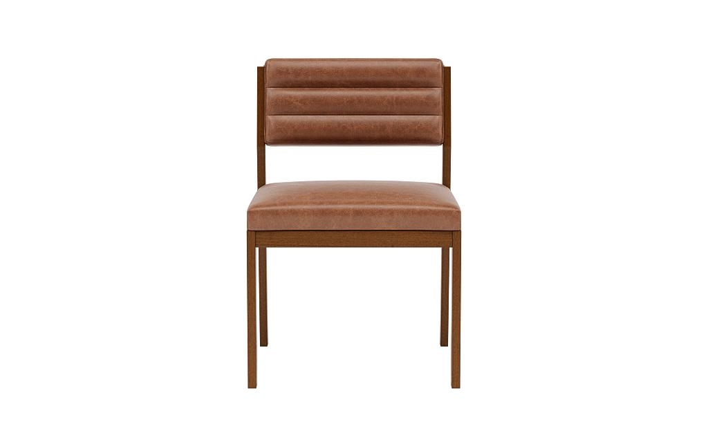Nora Leather Upholstered Armless Chair - Image 0