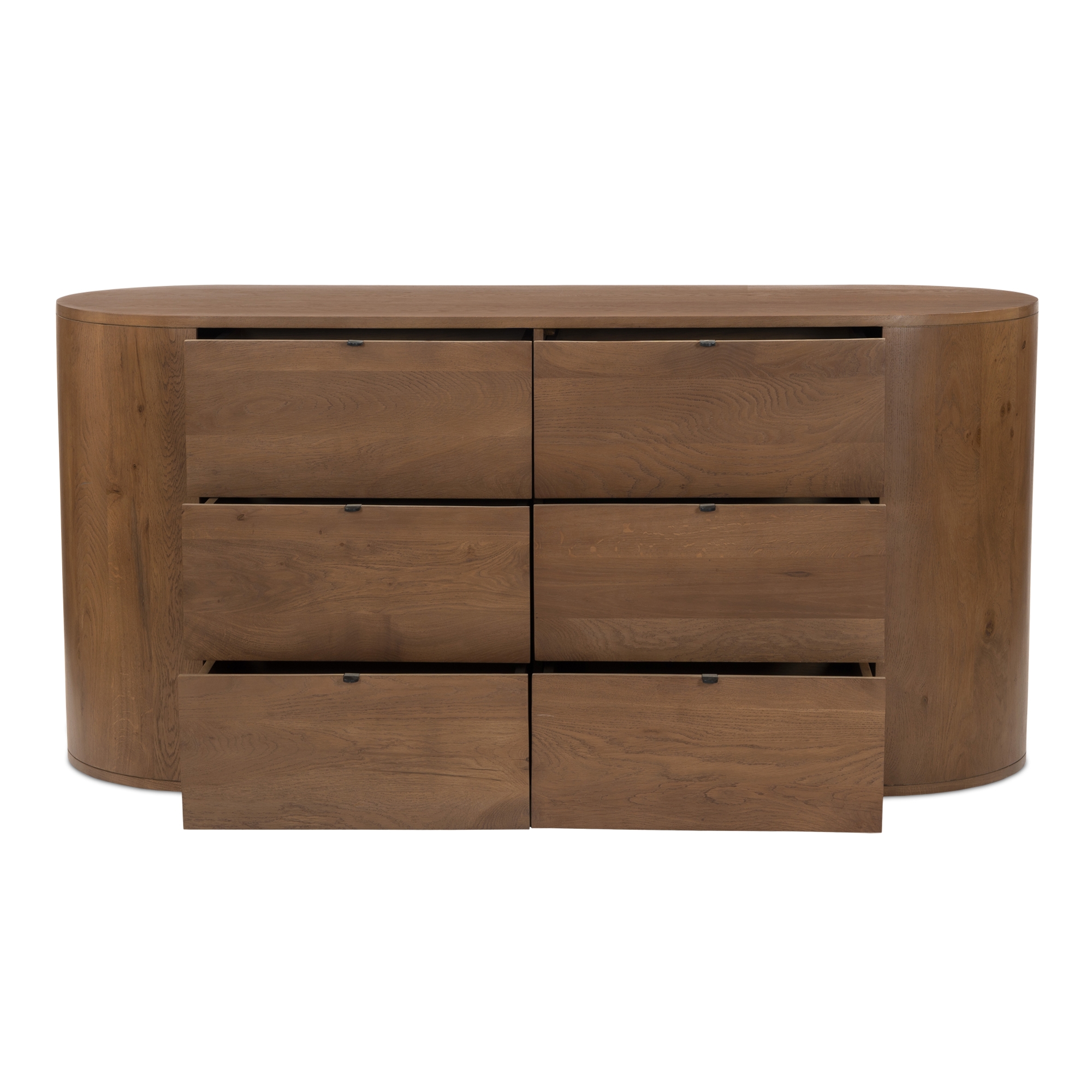 Theo 6 Drawer Dresser Brown - Image 5