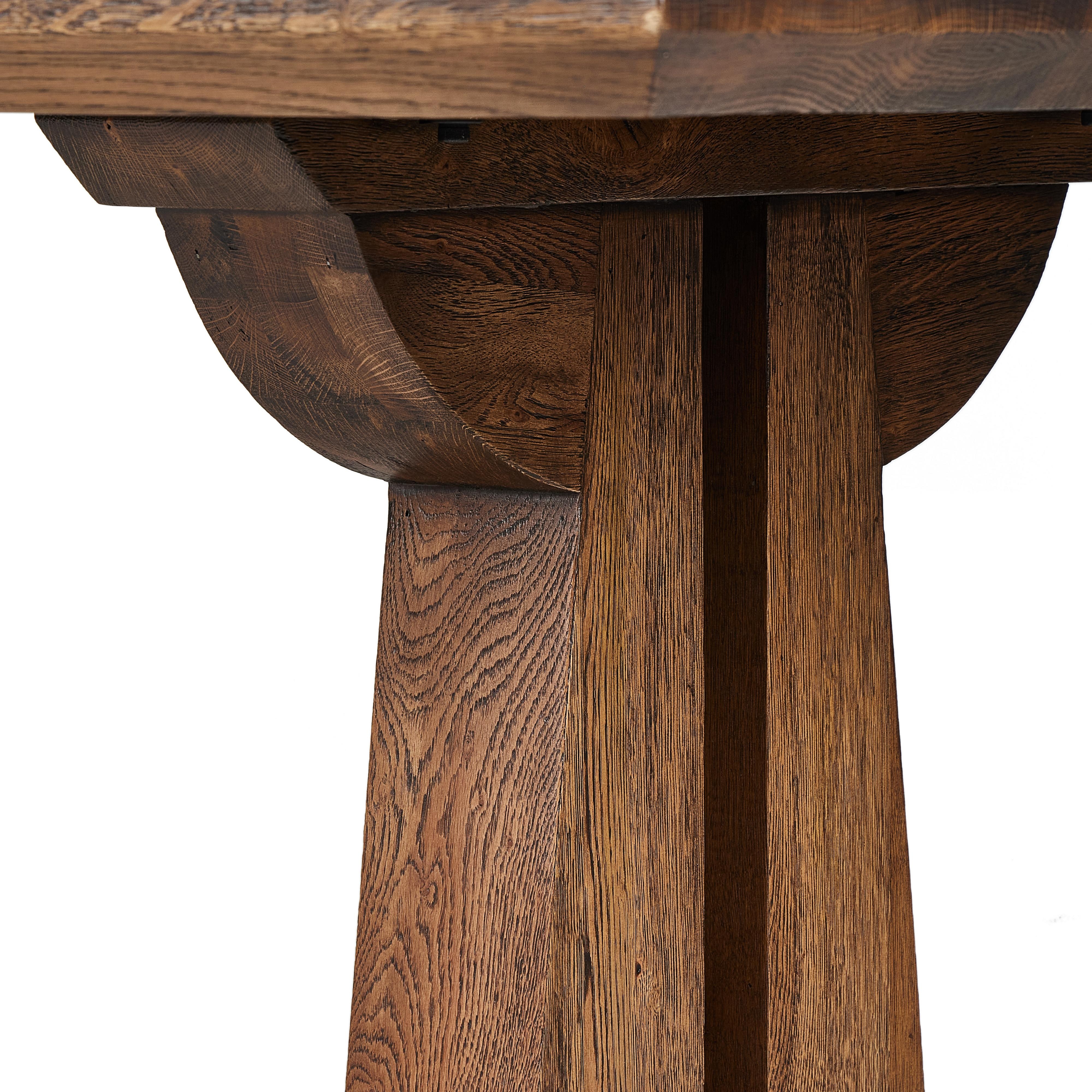 Ashwin Dining Table-Brown Oak - Image 11