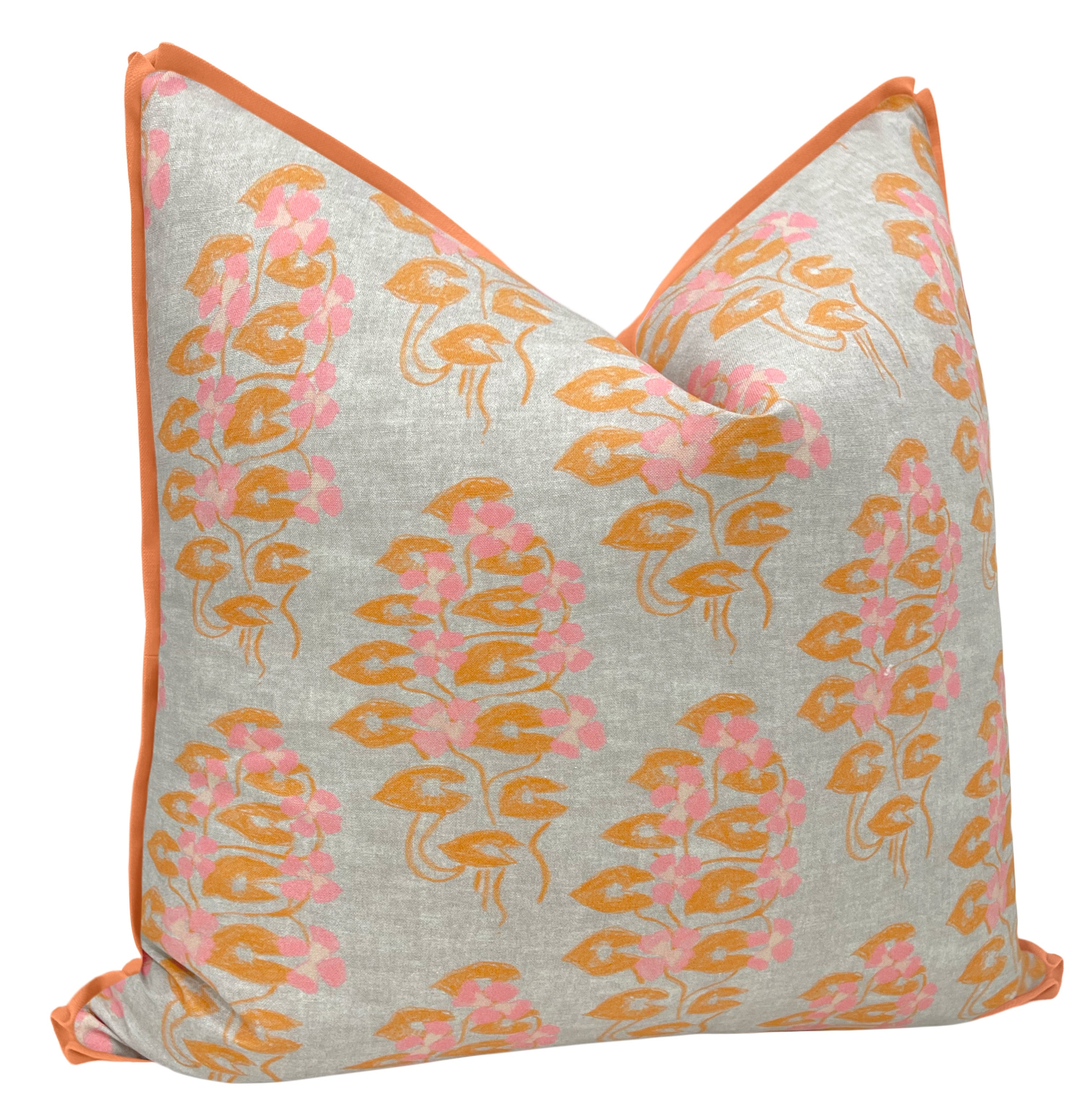 WILLOW // BURNT ORANGE | LULIE WALLACE - 20" X 20" / BUTTERFLY FLANGE / Spa Blue - Image 2