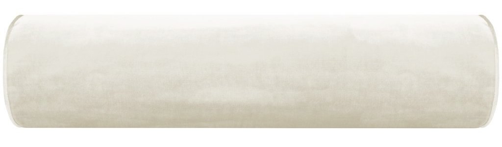 THE BOLSTER :: FAUX SILK VELVET // ALABASTER - TWIN XL // 9" X 30" - Image 1