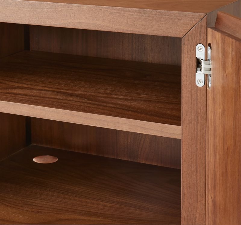 Paraggi 86" Walnut Wood Credenza by Gianfranco Frattini - Image 9