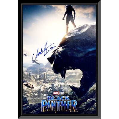 Black Panther Chadwick Boseman Signed Movie Poster - Image 0
