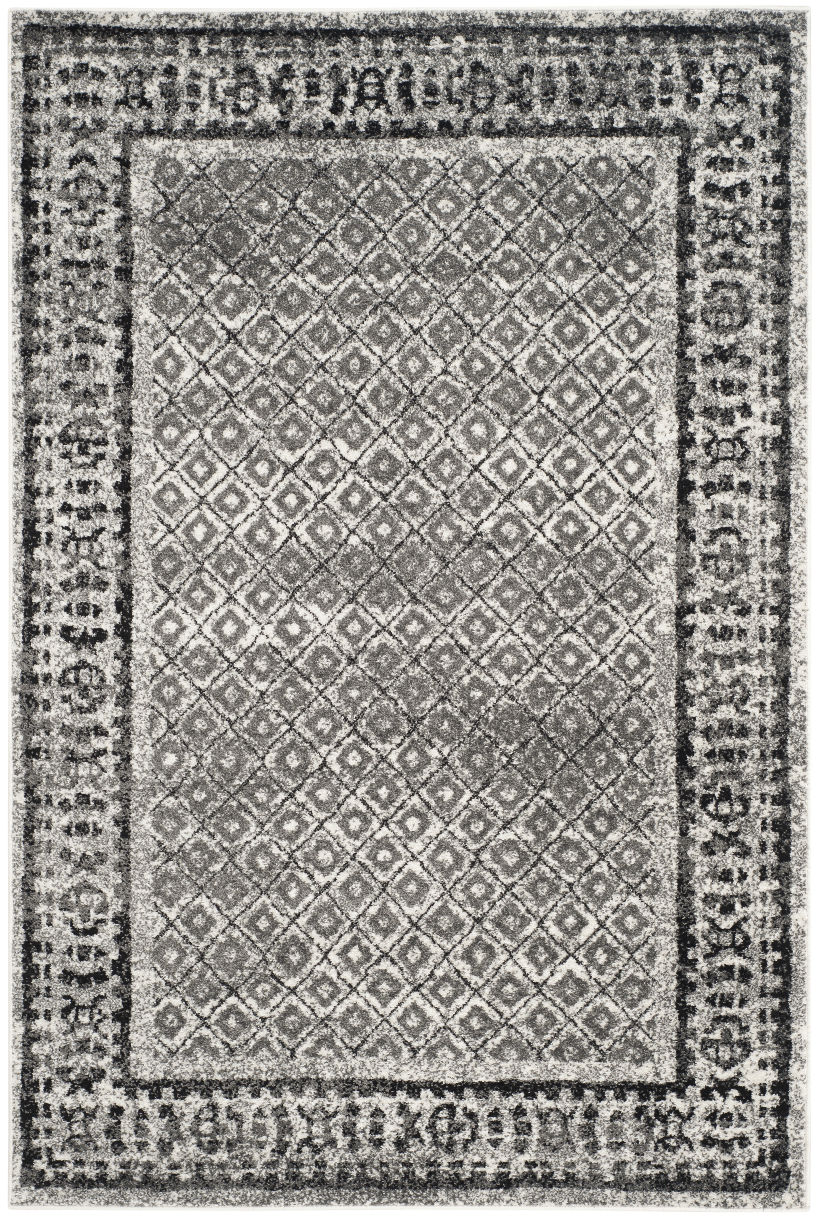 Arlo Home Woven Area Rug, ADR110B, Ivory/Silver,  6' X 9' - Image 0