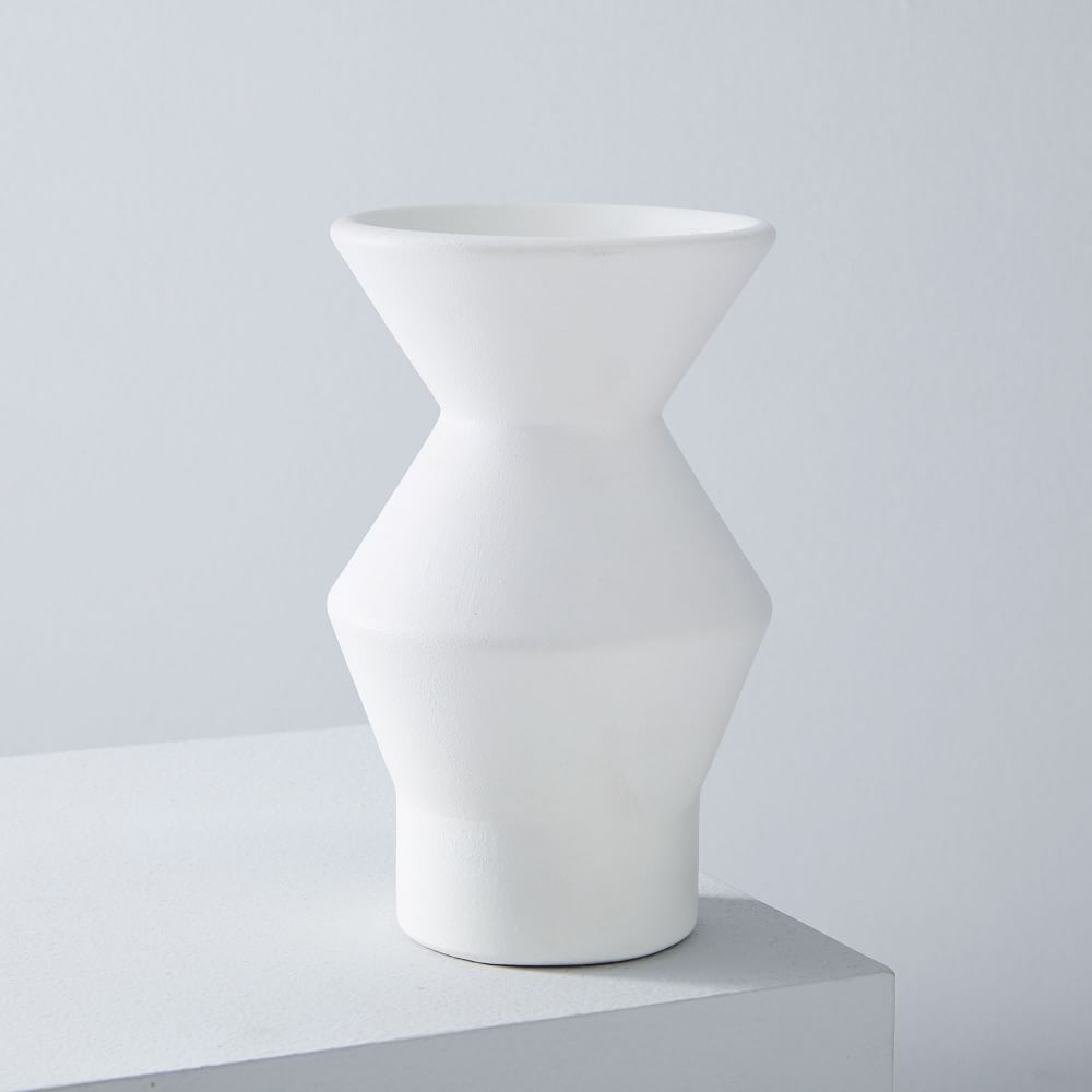 Totem Vase, 6", White - Image 0