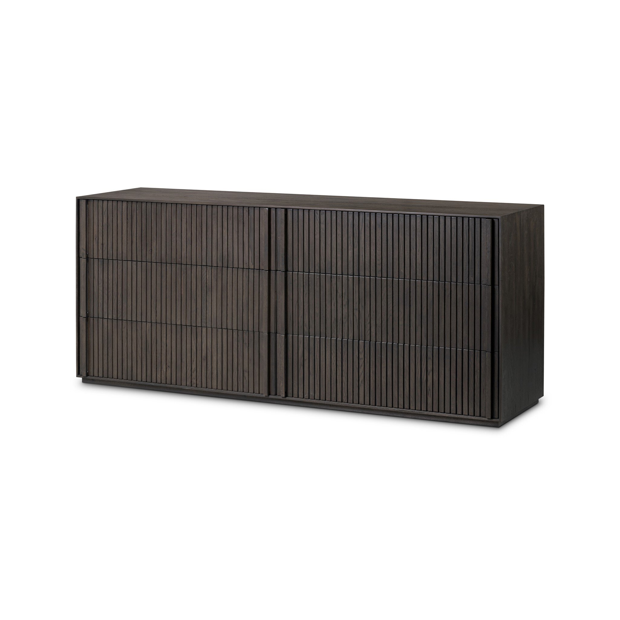 Leo 6 Drawer Dresser - Smoked Black - Image 1
