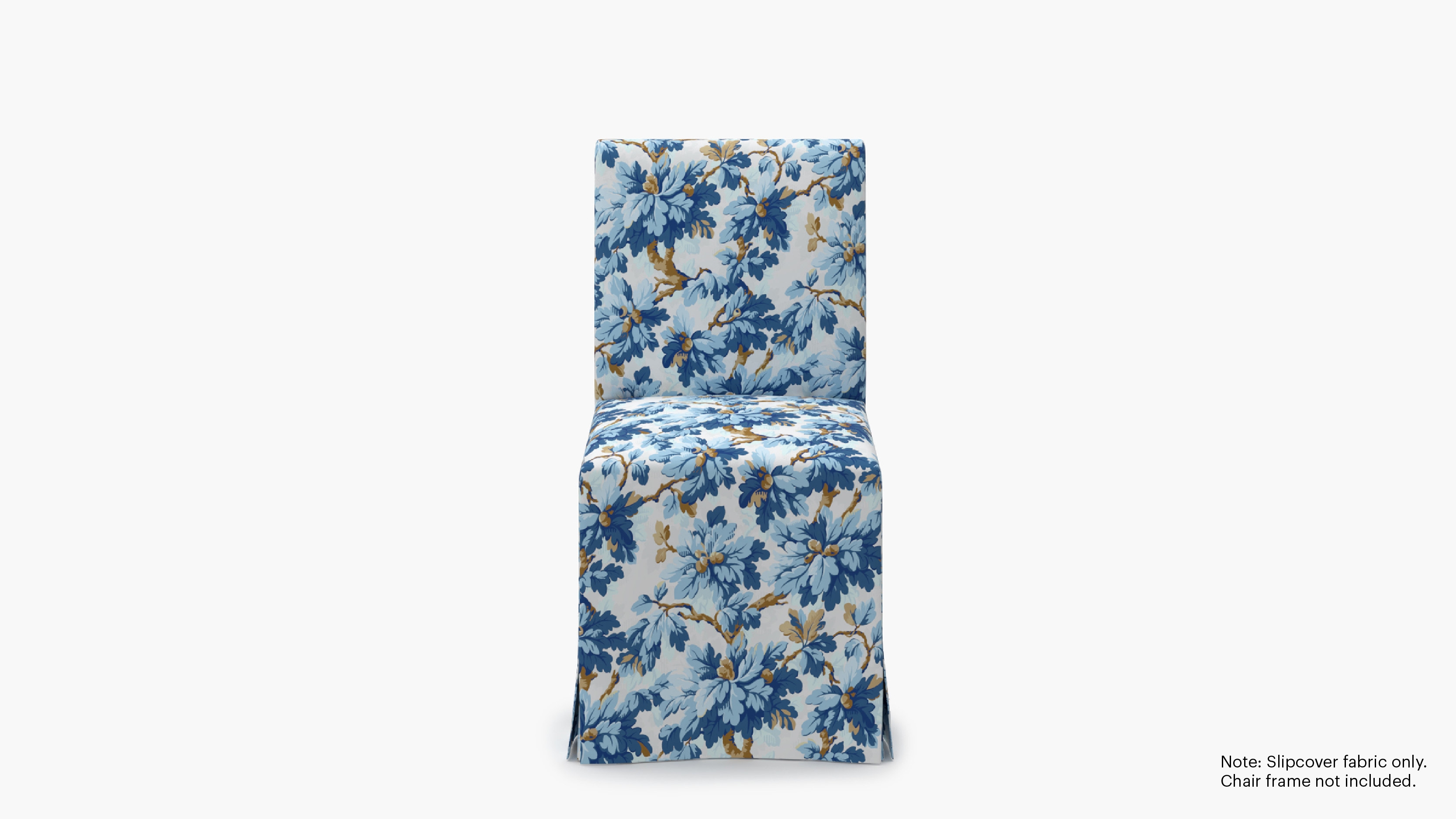 Slipcovered Signature Dining Chair - Cover Only, Delft Woodland - Image 0