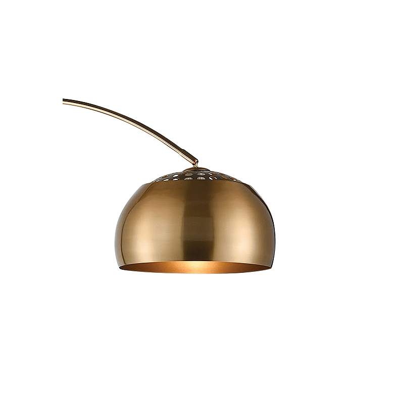 Dimond Solar Flair Metal Arc Floor Lamp, Aged Brass - Image 1