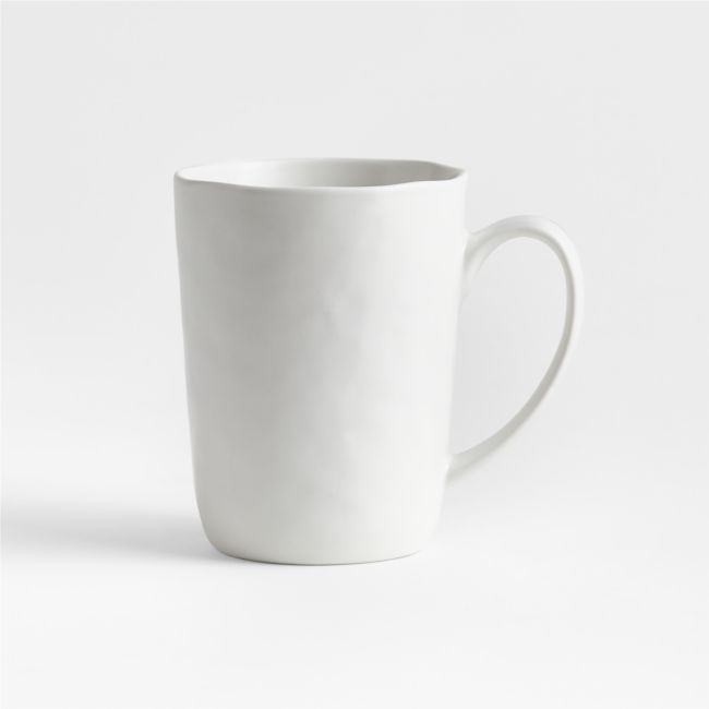 Mercer 14-oz. Matte White Porcelain Mug - Image 0