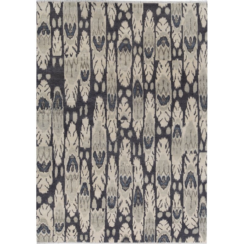 Bokara Rug Co., Inc. Hand-Knotted High-Quality Gray and Light Gray Area Rug - Image 0