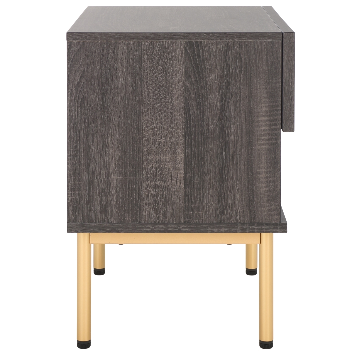 Axelle 1 Drawer Nightstand - Distressed Black / Gold - Safavieh - Image 6