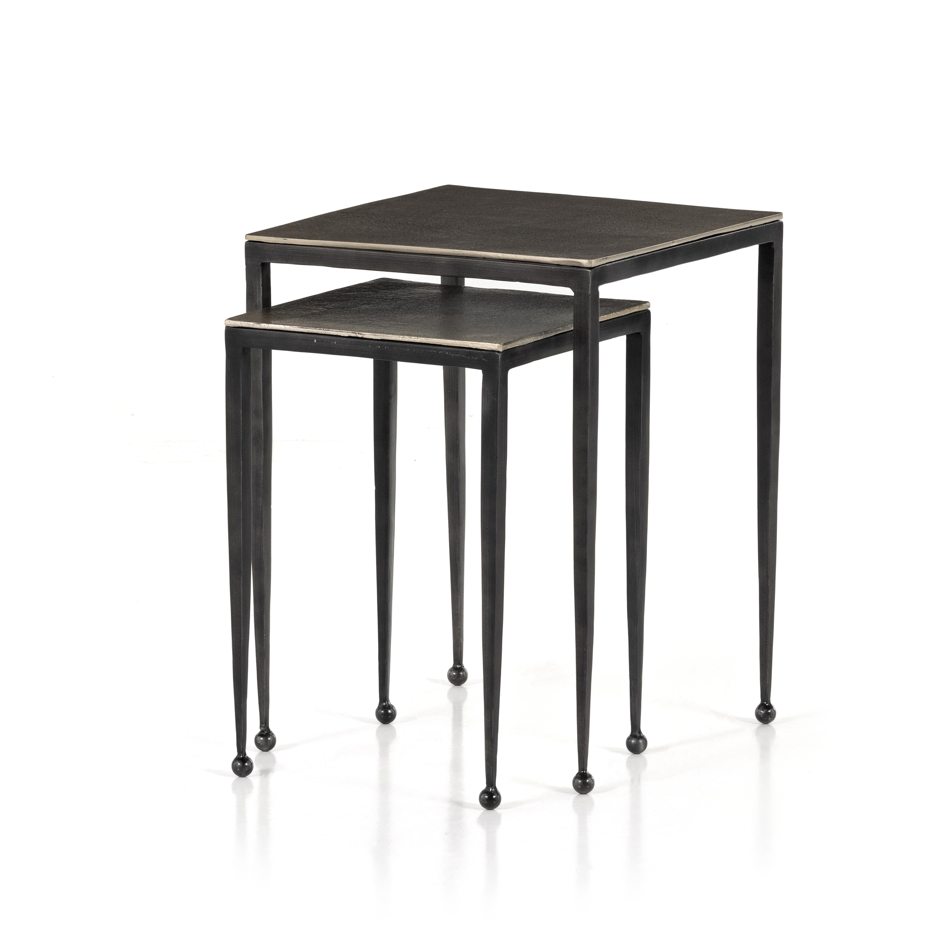 Dalston Nesting End Table Set - Raw Antique Nickel - Image 0