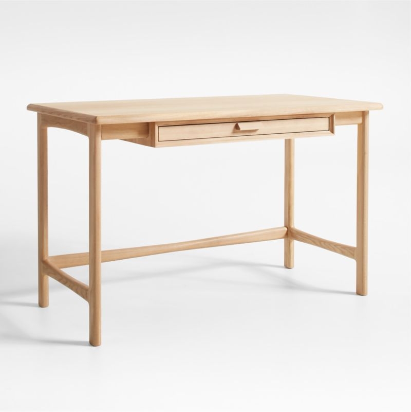 Elias 48" Natural Elm Wood Desk - Image 1