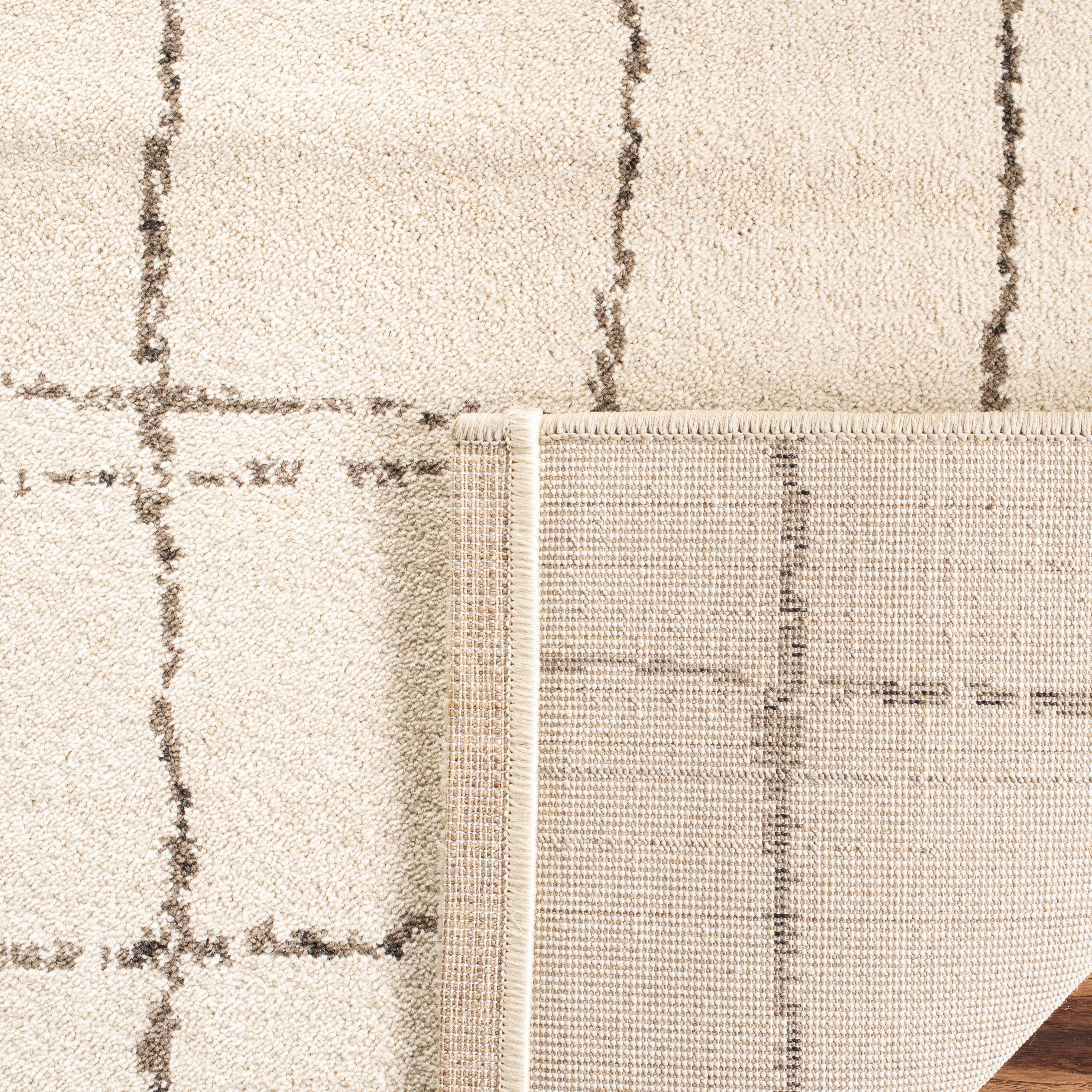 Arlo Home Woven Area Rug, TUN1411-KMK, Ivory,  4' X 6' - Image 3