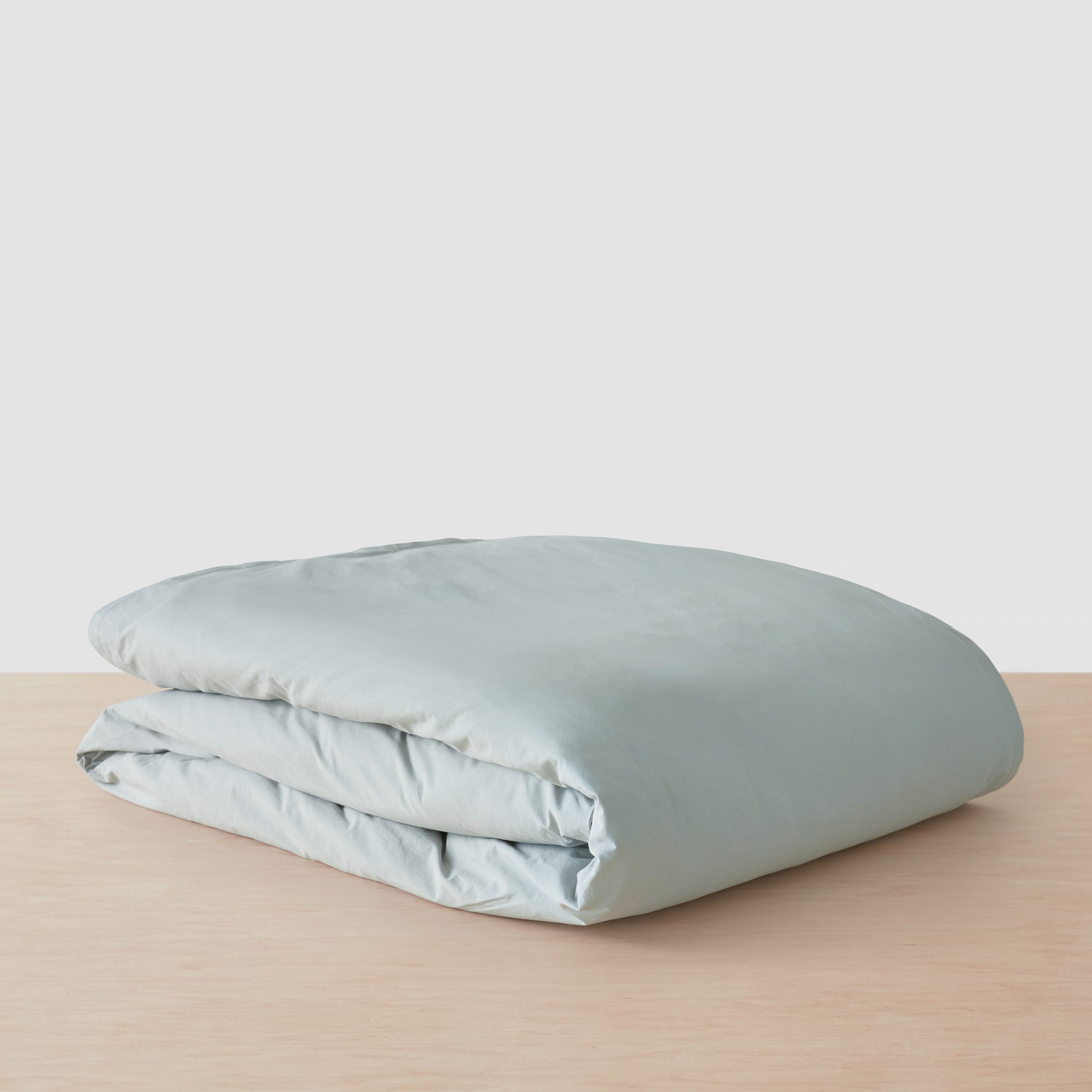 The Citizenry Organic Stonewashed Percale Duvet | King/Cal King | Duvet Only | Seaglass - Image 4