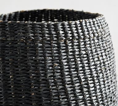 Lima Woven Basket, Black, Medium - Image 3