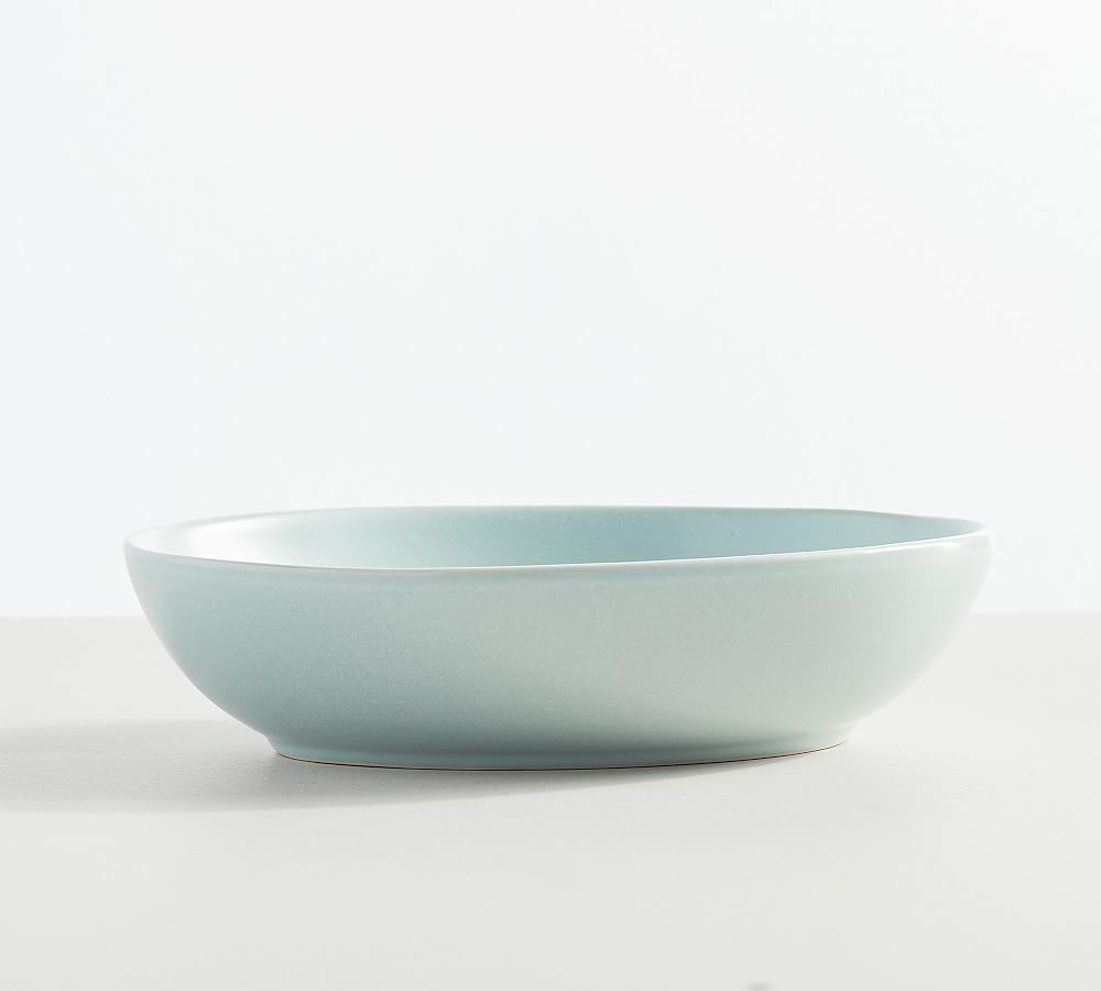 Mason Stoneware Oval Serving Bowl, Medium (9" W x 11" L) - Blue - Image 0