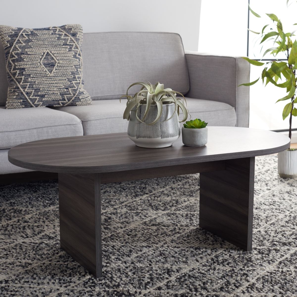 Gareth Coffee Table - Slate Grey - Safavieh - Image 1