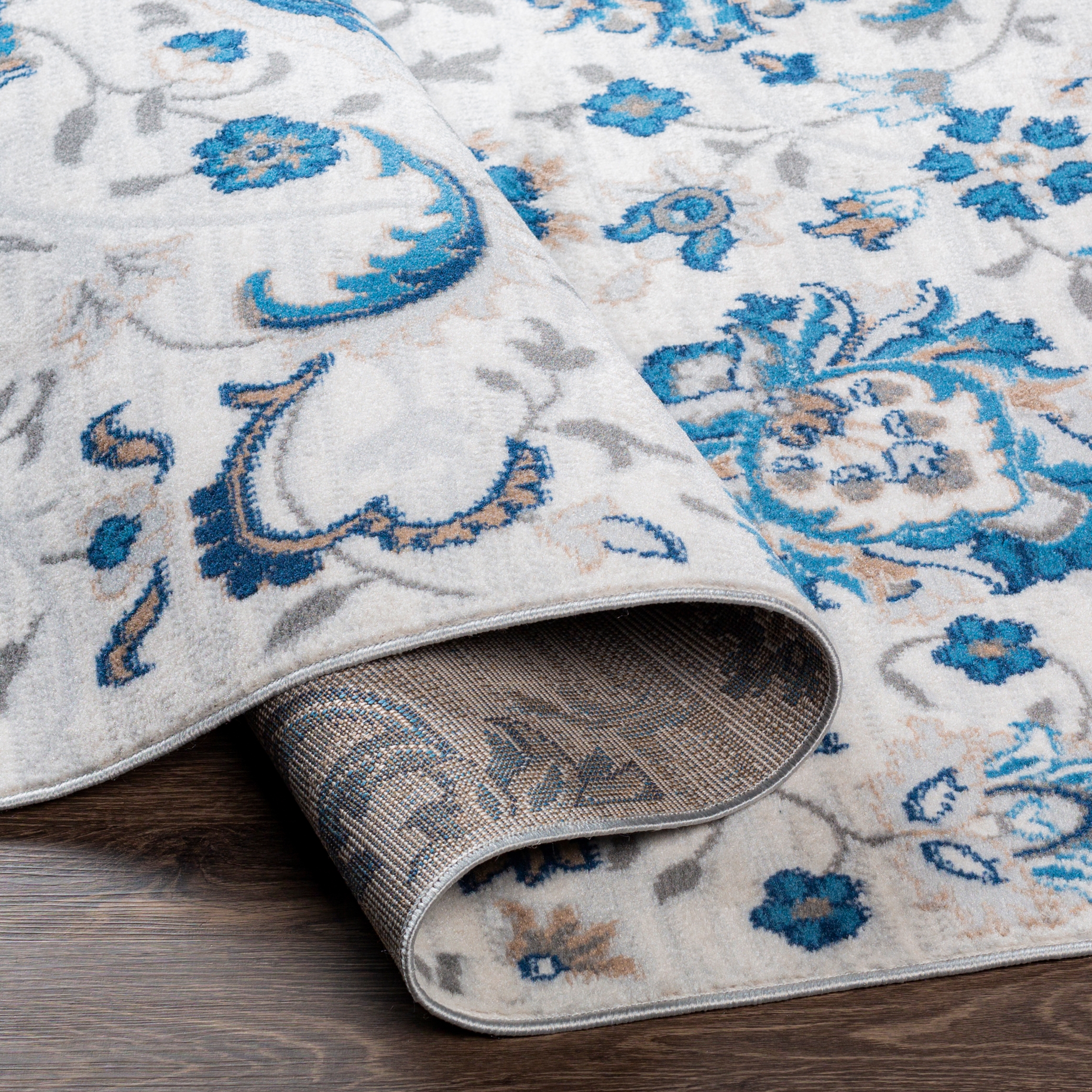 Cesar Gray Indoor 5'3" x 7' Machine Woven Rug - Image 4