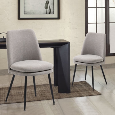 Edward Upholstered Side Chair Set of 2 - Image 1