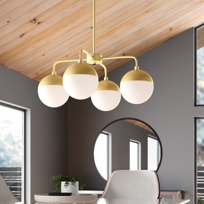 Nora 4-Light Shaded Classic / Traditional Chandelier - Image 0