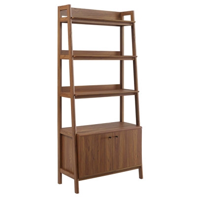 Modway Bixby 33" Bookshelf / Walnut - Image 0